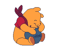 winnie pooh mangia il miele