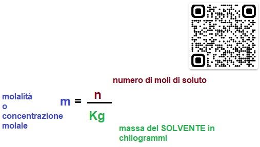 formula della concentrazione molale