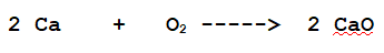 sintesi dell'ossido di calcio