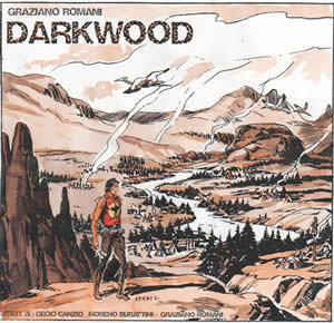 cover di darkwood di Gallieno Ferri
